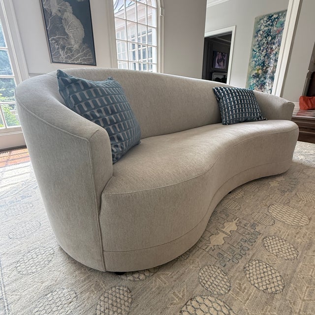 Crate & Barrel Crate and Barrel Infiniti Curve Back Sofa--Two Available For Sale - Image 4 of 12