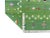 Casa Cosima Handmade Cotton Dhurrie Vegetable Dyed Forest Green Shooting Star Rug - 6'x9' For Sale - Image 4 of 11
