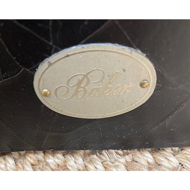 Baker Furniture Chinoiserie Coromandel Screen Room Divider With Bamboo Pattern For Sale - Image 13 of 18