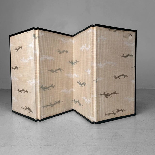 Small Japanese Decorative Gold Byōbu Screen, 1960s For Sale - Image 6 of 9