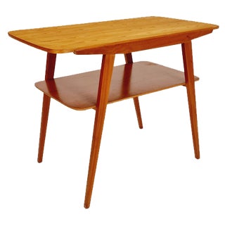 Mid-Century Modern German Ash Side Table from Else Möbelfabrik, 1960s For Sale