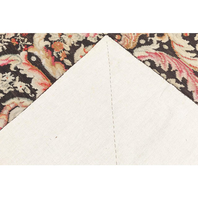 Early 20th Century Russian Bessarabian Floral Handmade Wool Rug For Sale In New York - Image 6 of 6