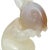 Murano Murano Seguso Vintage Opalescent White Caramel Italian Art Glass Bunny Rabbit Sculpture For Sale - Image 4 of 6