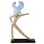 Yellow Fred Schumm Lifesize Painted Wood Sculpture of a Nude For Sale - Image 8 of 8