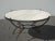Vintage Spanish Style Wrought Iron W White & Gray Marble Top Coffee Table For Sale - Image 10 of 13