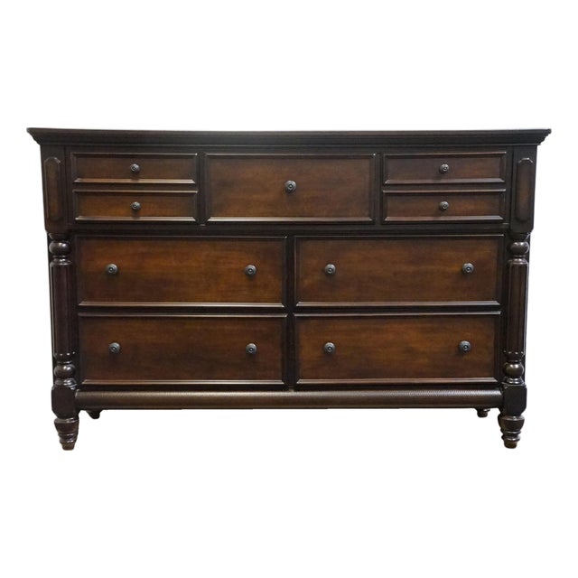 Ashley Furniture Key Town Collection Contemporary Traditional 69" Double Dresser B668-31 For Sale