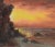 Irina Roublon Belotelkin (January 1, 1913 – January 21, 2009) "Coastal Sunset" Oil Painting c.1960s Rare original oil...