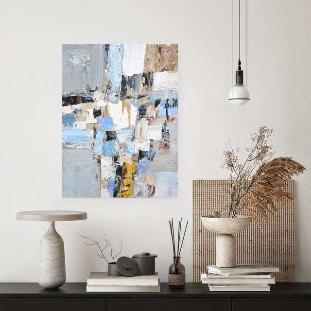 Textile Abstraction 104.Original Contemporary Hand Painting For Sale - Image 7 of 9