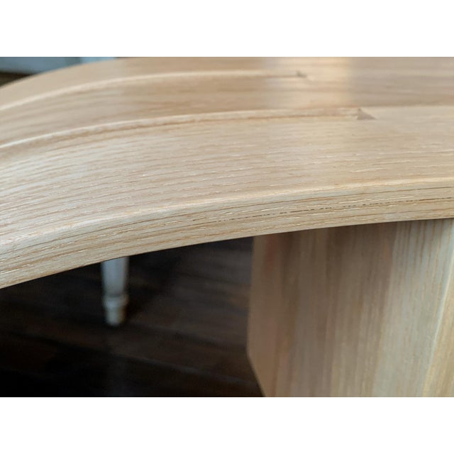 Champagne Bent Ash Wood Side Table With Single Drawer by Megan Remington For Sale - Image 8 of 16