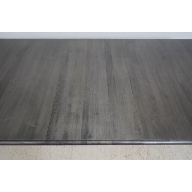 Ethan Allen British Classics Gray Finish Dining Table For Sale - Image 14 of 18
