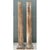 This striking pair of vintage wooden architectural columns embodies the timeless elegance of classical design, featuring...