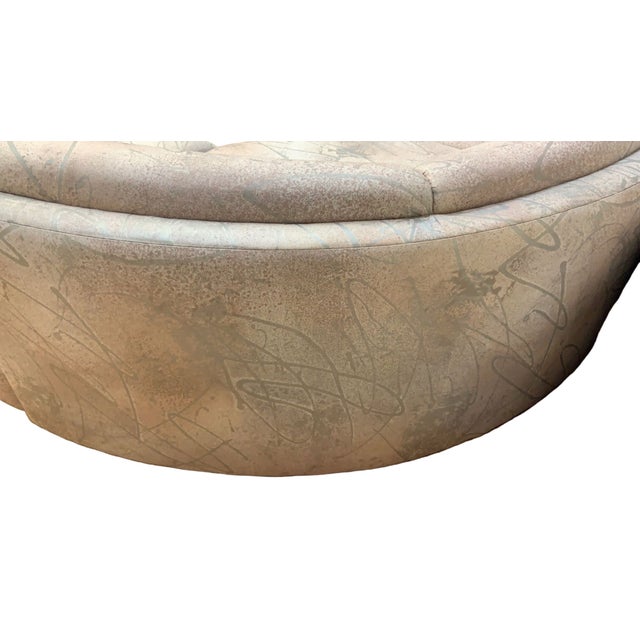 Mid-Century Modern Postmodern L Shaped Sectional Sofa by Bernhardt for Reupholstery For Sale - Image 3 of 10
