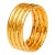 Late 20th Century 22 Karat Gold Coil Band Ring, Size 8.5 For Sale