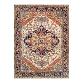Serapi Wool Ivory Area Rug-10' 0'' X 10' 0'' For Sale