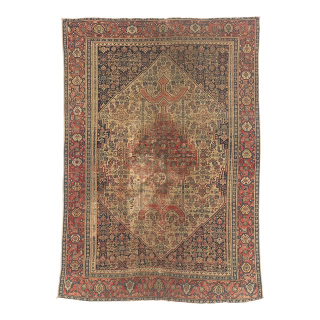 Late 19th Century Persian Malayer Rug, 04'06 X 06'05 For Sale