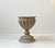 Small unusual garden urn or jardiniere executed in partially painted or cold-patinated bronze. Cast and made in Italy...