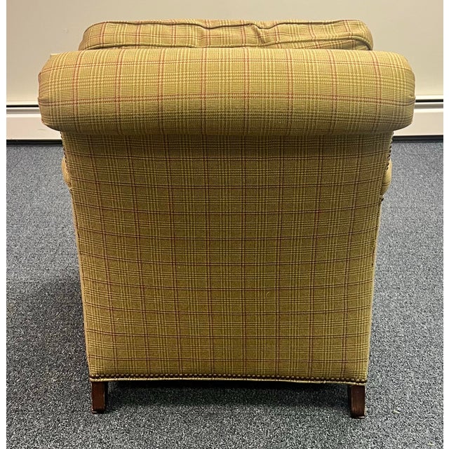 Stanford Furniture “Watson” English Rolled Arm Lounge Chair For Sale In New York - Image 6 of 10
