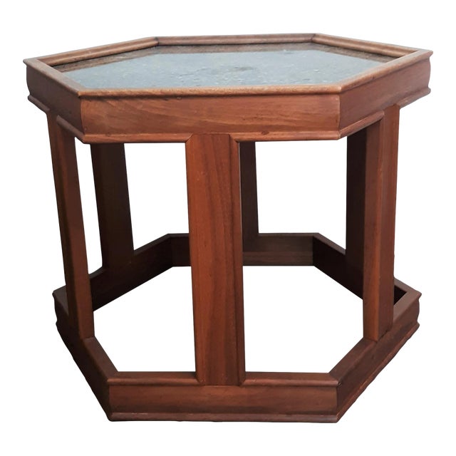 Mid 20th Century John Keal for Brown Saltman Hexagonal Side Table For Sale