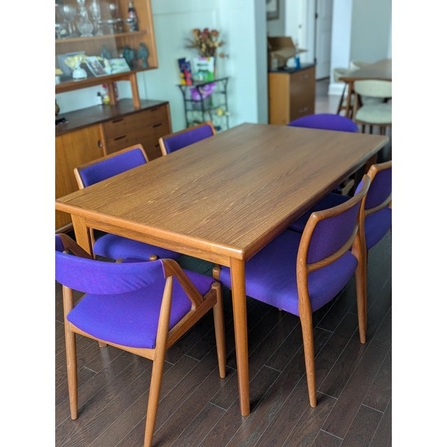 Set of 6 Vintage Danish Modern Teak Dining Chairs (Attributed 4 Niels Møller, 2 Kai Kristiansen) For Sale - Image 14 of 18