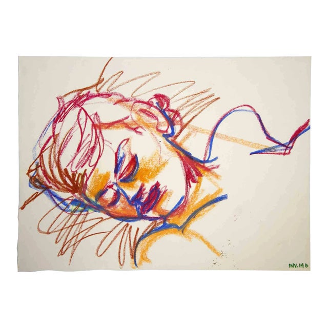 Leo Guida, Female Figure, Original Drawing, 1970s For Sale