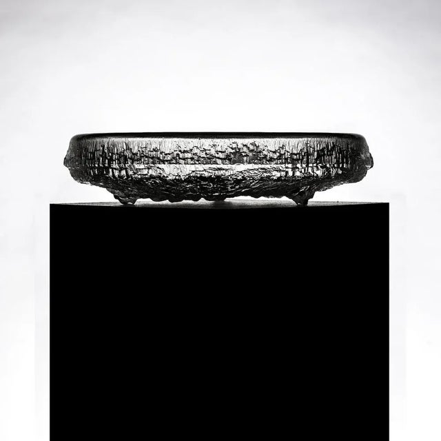 Glass Large Lunaria Bowl by Tapio Wirkkala for Iittala, 1972 For Sale - Image 7 of 8