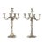 Silver Candleholders, 1870s, Set of 2 For Sale