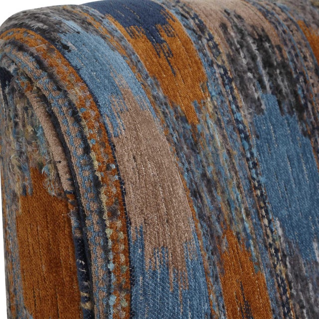 Lainey Upholstered Ikat Armchair For Sale - Image 11 of 11