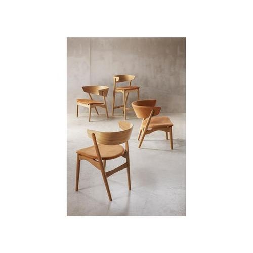 1950s Mid-Century Modern Scandinavian No. 7 Dining Chair with Wooden Back, 1950s For Sale - Image 5 of 6