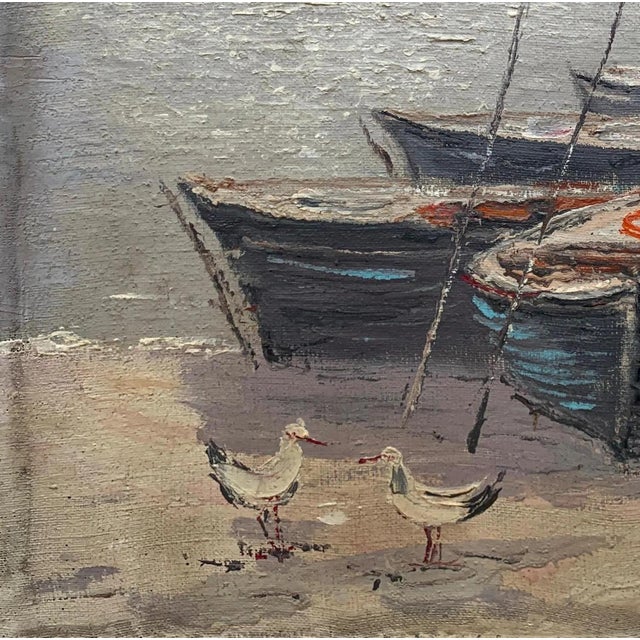 1990s Original River Landscape Oil Painting, Ukrainian Artist, 1991 42-43 For Sale - Image 5 of 6