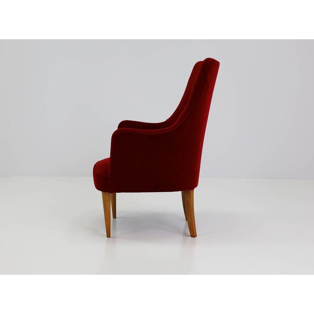 Small Armchairs with High Backrests in the style of Gio Ponti, Italy, 1950, Set of 2 For Sale - Image 9 of 15