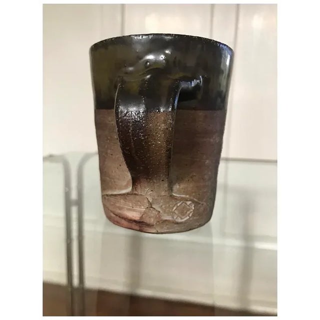 Mid-Century Modern Handcrafted Earthenware Pottery Mug For Sale In Cincinnati - Image 6 of 8