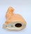 Salmon Pink Ceramic Cat with Cabochon Necklace from Longwy, 1950s For Sale - Image 10 of 11