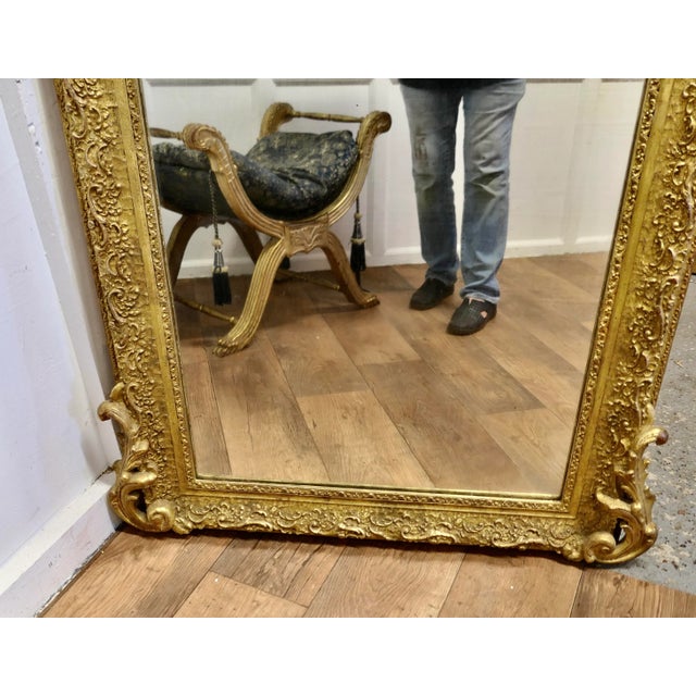 Large French Louis Philippe Wall Mirror For Sale - Image 5 of 10