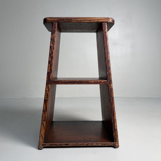 Vintage Japanese Fumidai Wooden Step Stool, 1920s For Sale - Image 9 of 9