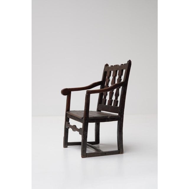 French Provincial Oak Armchair, 18th Century For Sale - Image 4 of 14