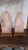 Vintage Pair of Rose Quartz Foo Dogs on Wooden Stand For Sale - Image 4 of 5