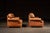 Mid 20th Century Pair of Vintage Leather Club Chairs With Matching Ottoman by Emerson For Sale - Image 5 of 14