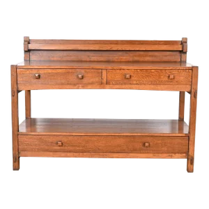 Gustav Stickley Style Mission Oak Arts & Crafts Sideboard or Buffet Server