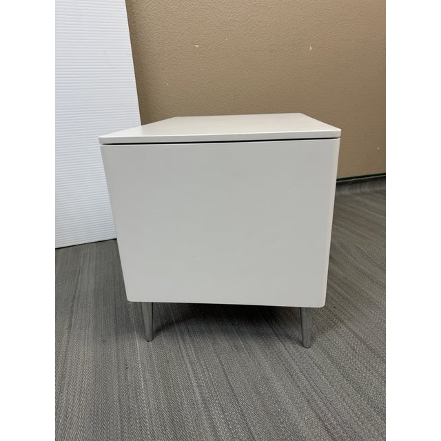 Metal Calligaris Spa Two Drawer Nightstand For Sale - Image 7 of 12