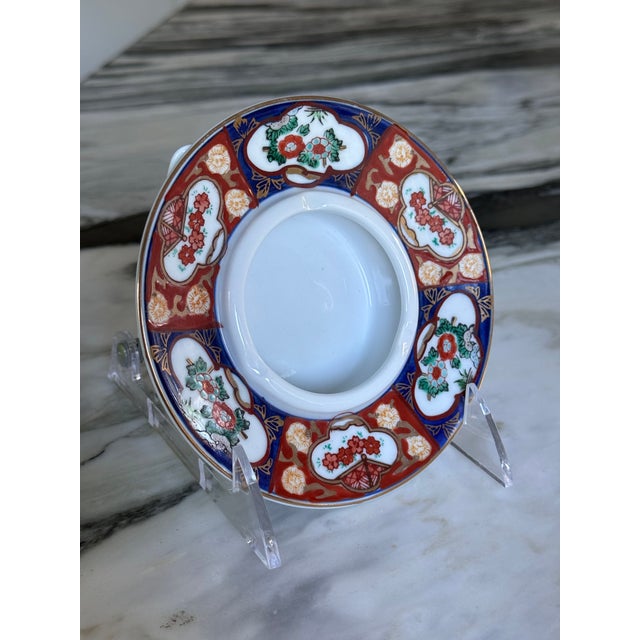 Ink Blue Imari Ash Tray For Sale - Image 8 of 11