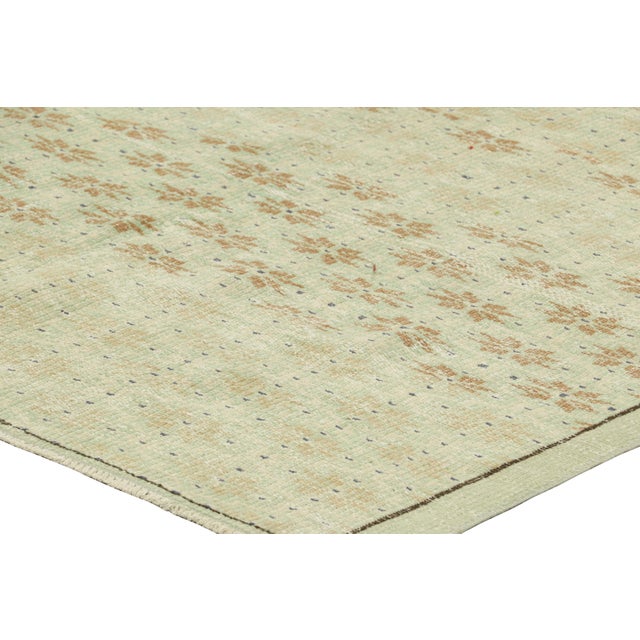 Vintage Zeki Müren Rug in Blue With Beige-Brown Patterns, From Rug & Kilim For Sale In New York - Image 6 of 7