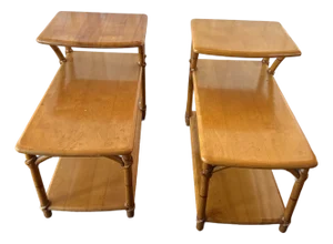 1950s Heywood Wakefield Birch Side Tables