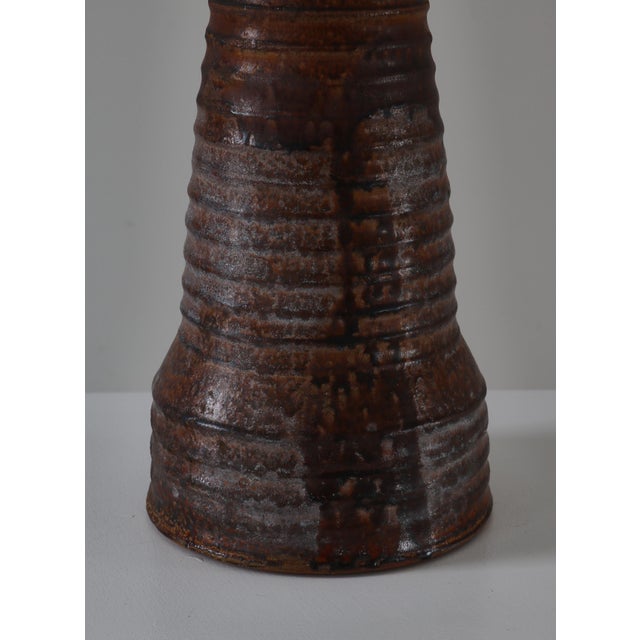 1930s Art Nouveau Ceramic Table Lamp from Hans Henrik Petersen Hpk, Denmark, 1930s For Sale - Image 5 of 18