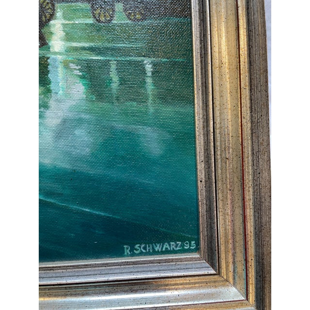 Sourced from the artist's estate in Bucks County, PA. The Flatiron Building rises through a silvery veil of spring rain in...