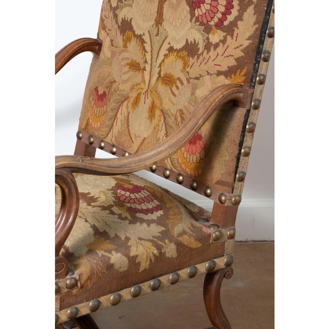 19th Century 19th Century French Arm Chair For Sale - Image 5 of 8