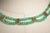 Two rows of faceted Colombian emerald beads comprise this necklace with 22K gold spacers with rosecut diamonds and rosecut...