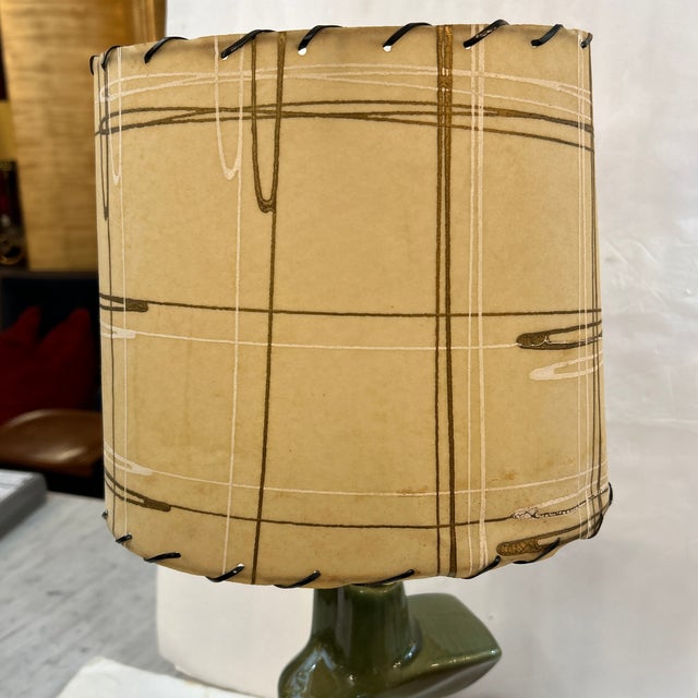 1950s Ceramic Equestrian Lamp With Parchment Shade For Sale - Image 9 of 12