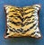 Traditional Vintage Regency Scalamandre “Le Tigre” Velvet Throw Pillow With Caterpillar Fringe For Sale - Image 3 of 12