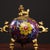 Late 19th Century Late 19th Century Cloisonné Enamel Tripod Censer With Foo Dog Finial, 790g For Sale - Image 5 of 9