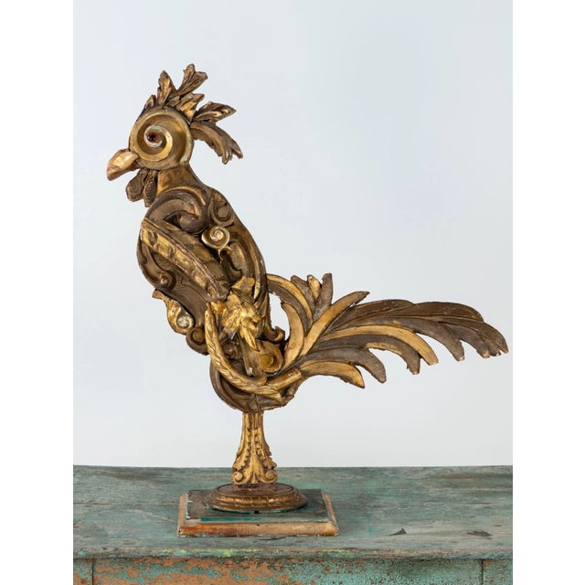 Gilded Fragment Rooster Sculpture For Sale - Image 11 of 12